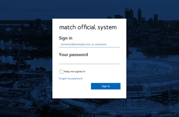 Match Official System