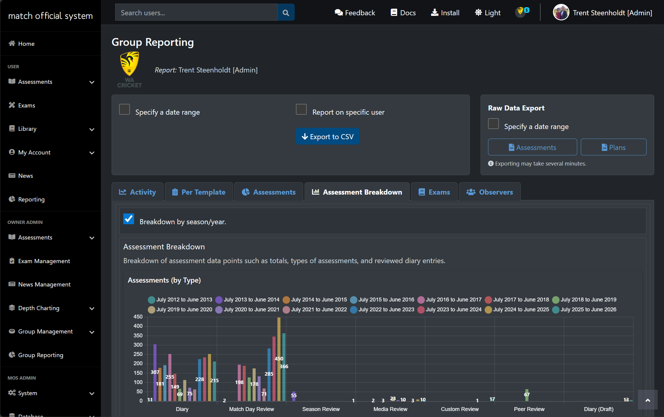 Match Official System, Screenshot 3